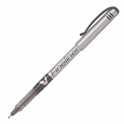 PILOT  Lot de 12 Feutres V-Fineliner SW-VPP Pointe Fine Noir