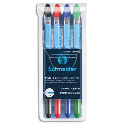 SCHNEIDER Stylo &agrave; bille Slider Basic Pte Extra Large Pochette 4 