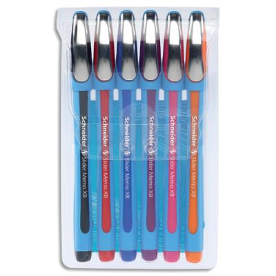 SCHNEIDER NOVUS Schneider 150296 Lot De 6 Stylos &Agrave; Bille Memo Xb Dans &Eacute;tui
