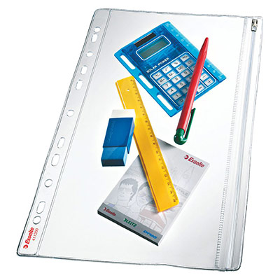 ESSELTE GROUP Esselte Pochette fourre-tout, PVC, grain&eacute;e, 0,20 mm