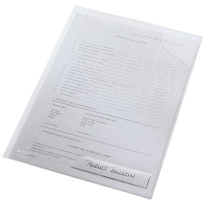 LEITZ  - Chemise Combifile, En Polypro 20/100e, Incolore - Sachet De 5