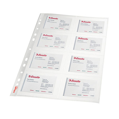 ESSELTE Pochette perforee  polypropylene A4 160 cdv - Lot de 10