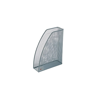ALBA Porte revues en metal argent&eacute; - dos 7cm - 26x33,5x8,3 cm - ligne Mesh
