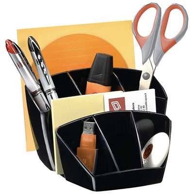 CEP Pot &agrave; crayons 8 compartiments  Confort - noir