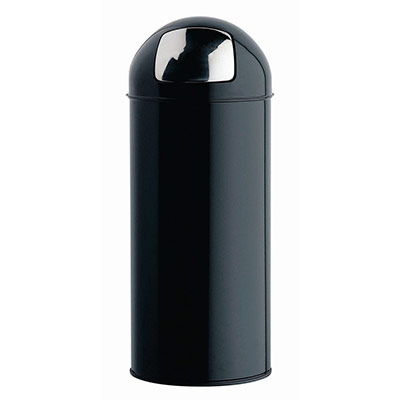 ROSSIGNOL  57469 Push Poubelle M&eacute;tal Noir Graphite 45 L 