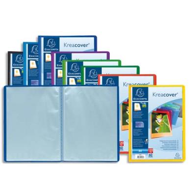 EXACOMPTA Porte-Vues  Personnalisable Krea Cover polypropyl&egrave;ne 5/10&egrave;me A4 120 Vues