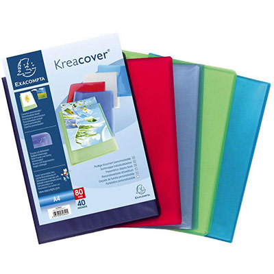 EXACOMPTA  Prot&egrave;ge-Documents Kreacover 40 Pochettes 12 Unit&eacute;(S)