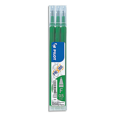 PILOT  Frixion Ball Recharge 0,5&nbsp;Vert Lot de 6