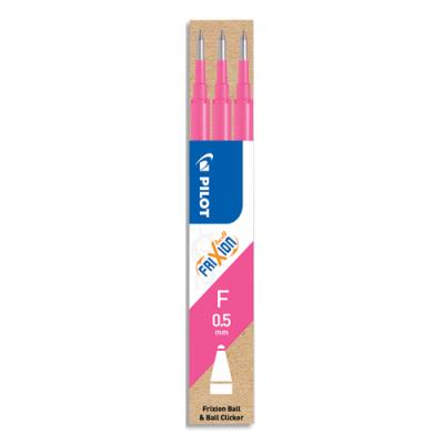 PILOT  Set De 3 Recharges Frixion Ball Clicker (Bls-Fr5) - Rose