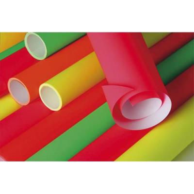 CLAIREFONTAINE Papier Affiche Fluo Assorti 90g 60x80 - Rouleau De 10
