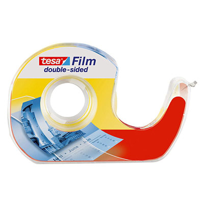 TESA Ruban adh&eacute;sif double face pour photo - 12 mm x 7,5 m - sur d&eacute;vidoir