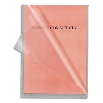 5* OFFICE Sachet de 100 pochettes-coin incolores 1er prix - polypropyl&egrave;ne grain&eacute; 9/100e
