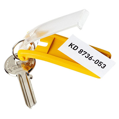 DURABLE  - Schl&uuml;sselanh&auml;nger key clip 2,5x7cm farb.sortiert 6 St&uuml;ck