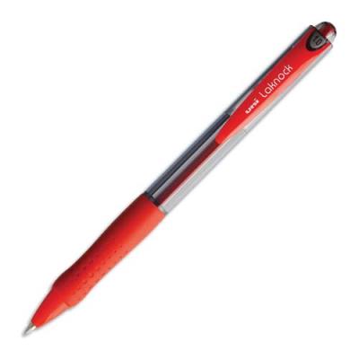 UNI BALL Uni-ball Laknock Stylo bille r&eacute;tractable &eacute;criture moyenne 1mm Rouge 
