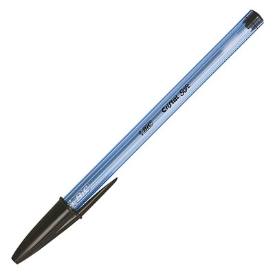 BIC  Cristal Soft Stylo &reg; &reg; 0,45 mm - Stylo-bille (Noir)