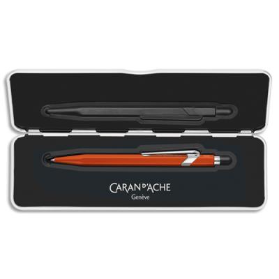 CARAN D ACHE Caran d'ache Stylo &agrave; bille 849 Colormat-X, orange - Lot de 2