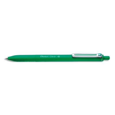 PENTEL Stylo bille r&eacute;tractable  Izee - Pointe large 1 mm - Vert