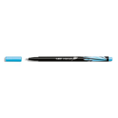BIC Stylo feutre Intensity  - bagu&eacute;e m&eacute;tal - pointe ultra fine 0,4 mm - turquoise