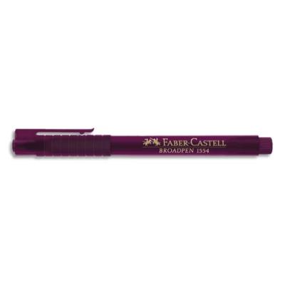 FABER CASTELL  155437 Feutre d'&eacute;criture Broadpen 1554 Magenta