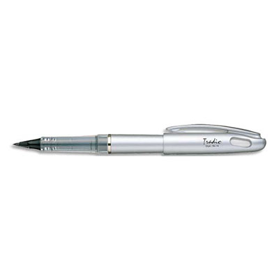 PENTEL Feutre plume  Tradio Gris Alu