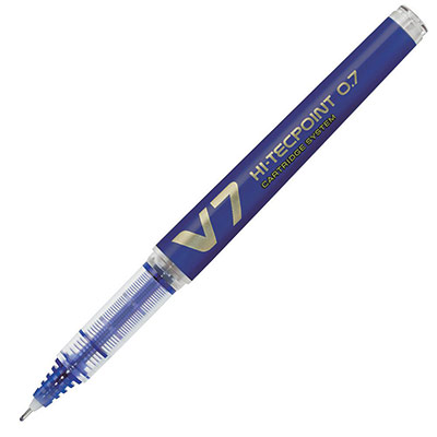 PILOT Stylo Roller V7 Hi-tecpoint Rechargeable Bleu