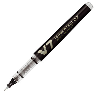 PILOT Styllo roller rechargeable V7 07 noir