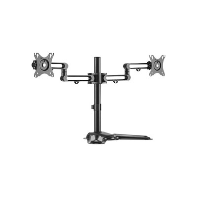 DACOMEX Support De 2 &Eacute;crans &Agrave; Inclinaison +/-30&deg; Et Rotation &Agrave; 360&deg;