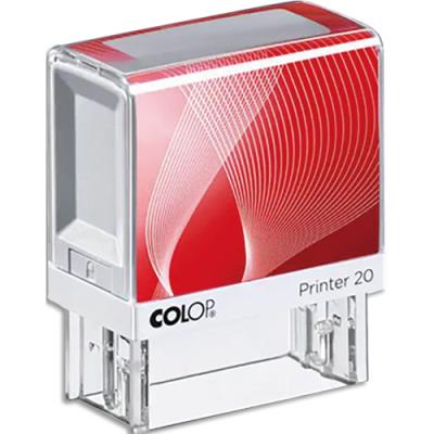 COLOP Tampon Printer 20/1  &agrave; composer soi-m&ecirc;me avec 1 police de caract&egrave;res. 4 Lignes