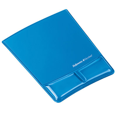 FELLOWES  Wrist Support - Tapis de souris avec repose-poignets - bleu 