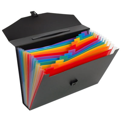 VIQUEL Trieur valisette a4 RAINBOW CLASS  Polypropyl&egrave;ne Noir