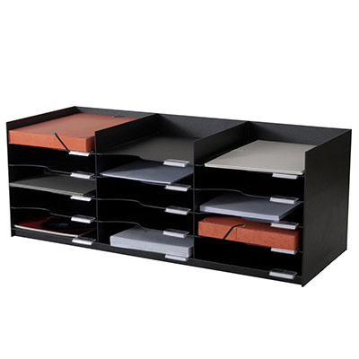 Bloc &agrave; cases - EASYOFFICE - 20 cases A4 - Noir