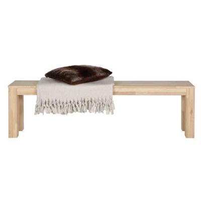 WOOOD  - Banc ch&ecirc;ne massif brut - Dutchwood - Couleur - Bois clair