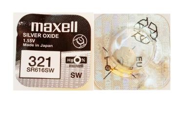MAXELL Pile Bouton Oxyde d'Argent 321/SR616SW (Bo&icirc;te de 10 Piles)