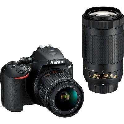 NIKON  Appareil photo Reflex D3500+18-55VR+70-300VR+Sac+16Go+Batterie