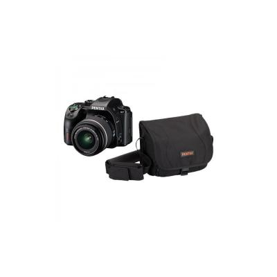 PENTAX Appareil photo Reflex  KF Noir + 18-55mm WR + Fourre tout