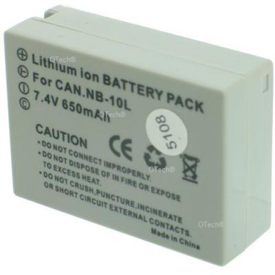 OTECH Batterie pour CANON POWERSHOT G3 X - Garantie 1 an