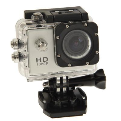 YONIS Cam&eacute;ra Sport Etanche 30 M Cam&eacute;ra D'Action Waterproof Full HD 1080P 12 Mp Argent + SD 32Go