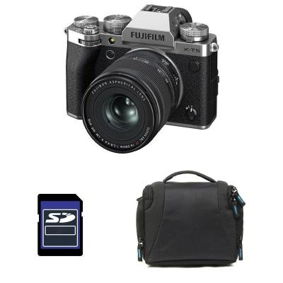 FUJIFILM  X-T5 SILVER + 16-50mm Garanti 3 ans + Sac + Carte SD 8 Go