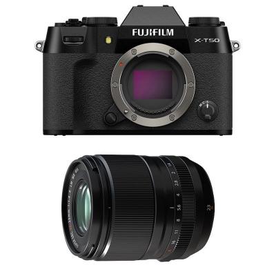 FUJIFILM  X-T50 NOIR + 23mm f/1.4 WR Garanti 3 ans
