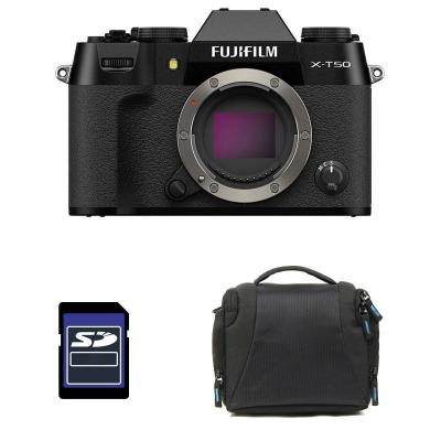 FUJIFILM X-T50 NOIR Garanti 3 ans + Sac + Carte SD 8 Go