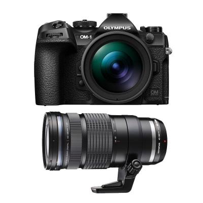 OM  appareil photo hybride system -1 + 12-40 + 40-150