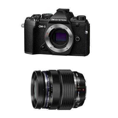 OM  appareil photo hybride system -5 noir + 12-40