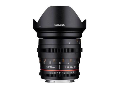 SAMYANG  20 Mm T1.9 Ed As Umc Vdslr Ii Canon Ef Lens Noir