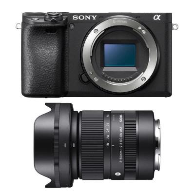 Sony appareil photo hybride alpha 6400 + sigma objectif 18-50mm f/2.8 dc dn contemporary 