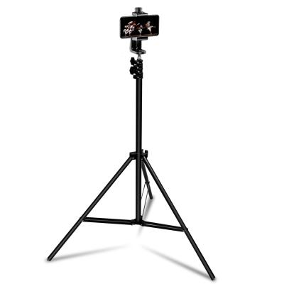 LINQ Tr&eacute;pied Smartphone et Appareil Photo Ajustable de 72 cm &agrave; 210 cm L&eacute;ger Noir 