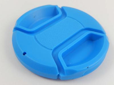 VHBW  Bouchon d'objectif universel 55 mm pour appareil photo - plastique bleu, poign&eacute;e interne