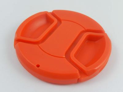 VHBW  Bouchon d'objectif universel 58 mm pour appareil photo - plastique rouge, poign&eacute;e interne