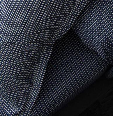  Drap Housse Imprim&eacute; en Satin de Coton - Bleu Gris - 140 x 190 bt 30 cm