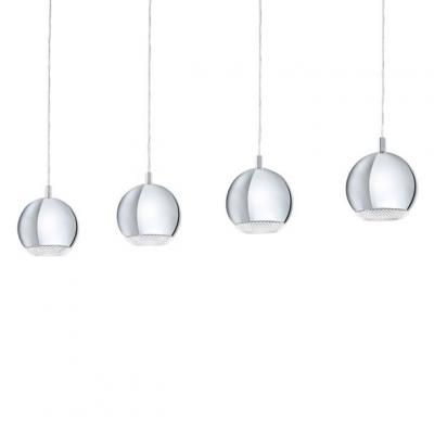 EGLO  Conessa - Barre De Suspension &Agrave; 4 Ampoules Au Fini Chrome, Gu10