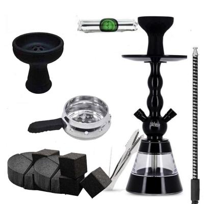 GENERIQUE Pack Chicha Alu 912 BK + Chauffe Charbon + Tuyau et Manche Marrakech + Foyer Silicone Vortex + Charbon